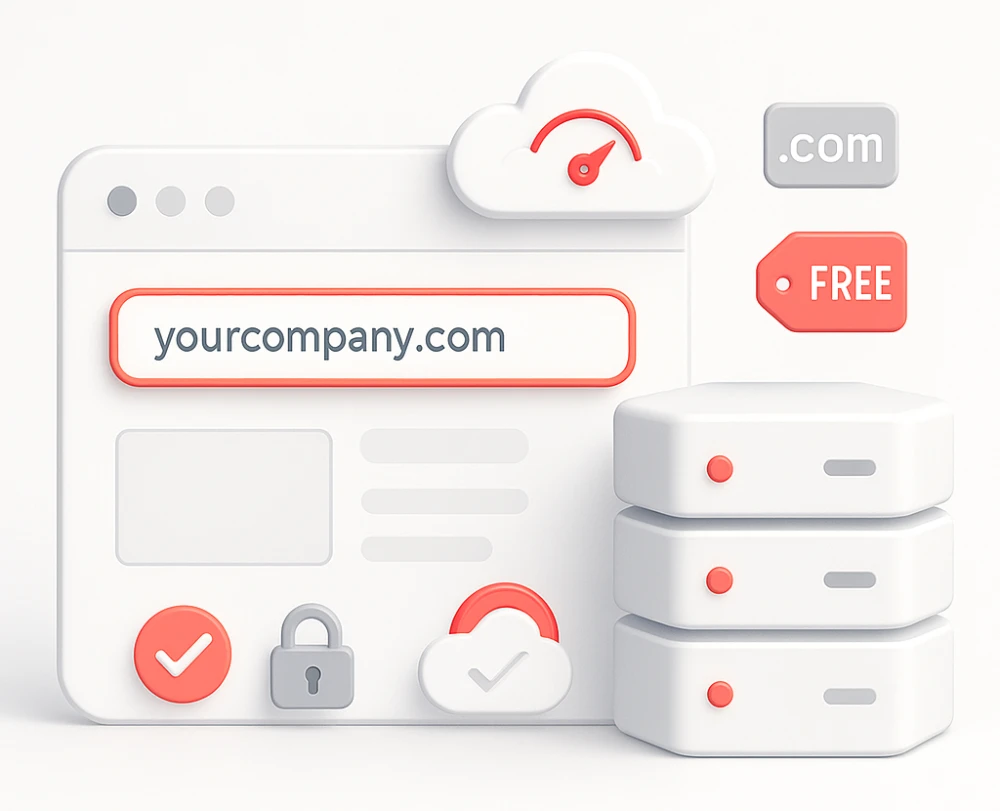 Free Web Hosting and Domain with Email Package